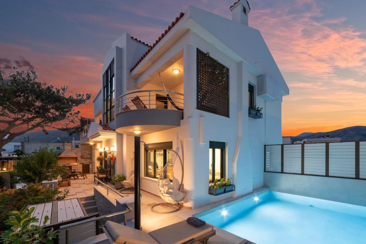 Paradisos Luxury Villas Next To Beach Koutsourás 外观 照片