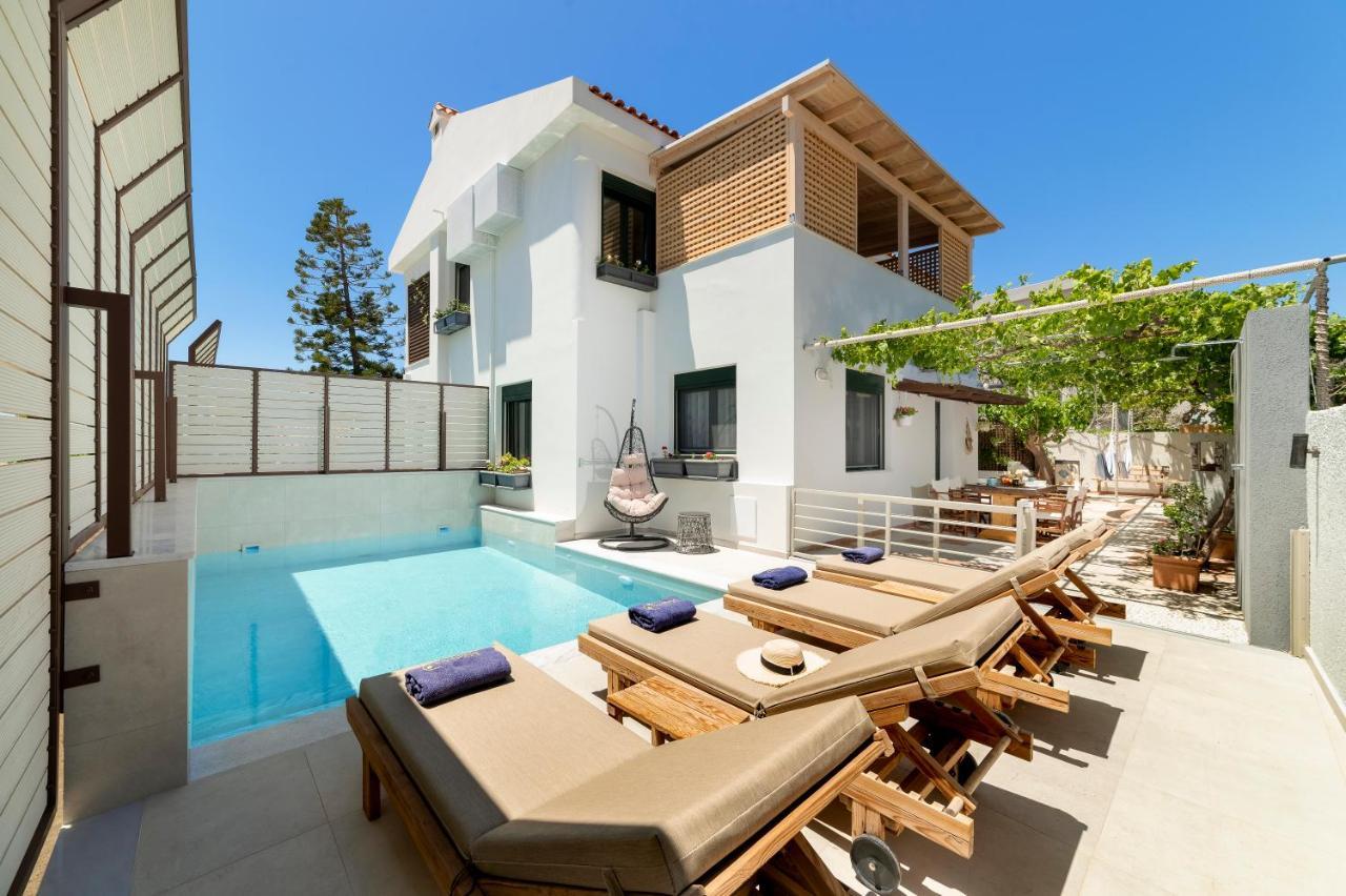 Paradisos Luxury Villas Next To Beach Koutsourás 外观 照片