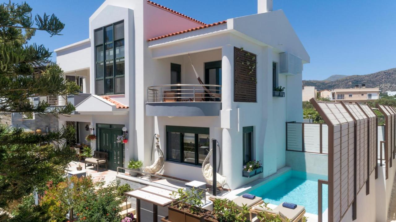 Paradisos Luxury Villas Next To Beach Koutsourás 外观 照片