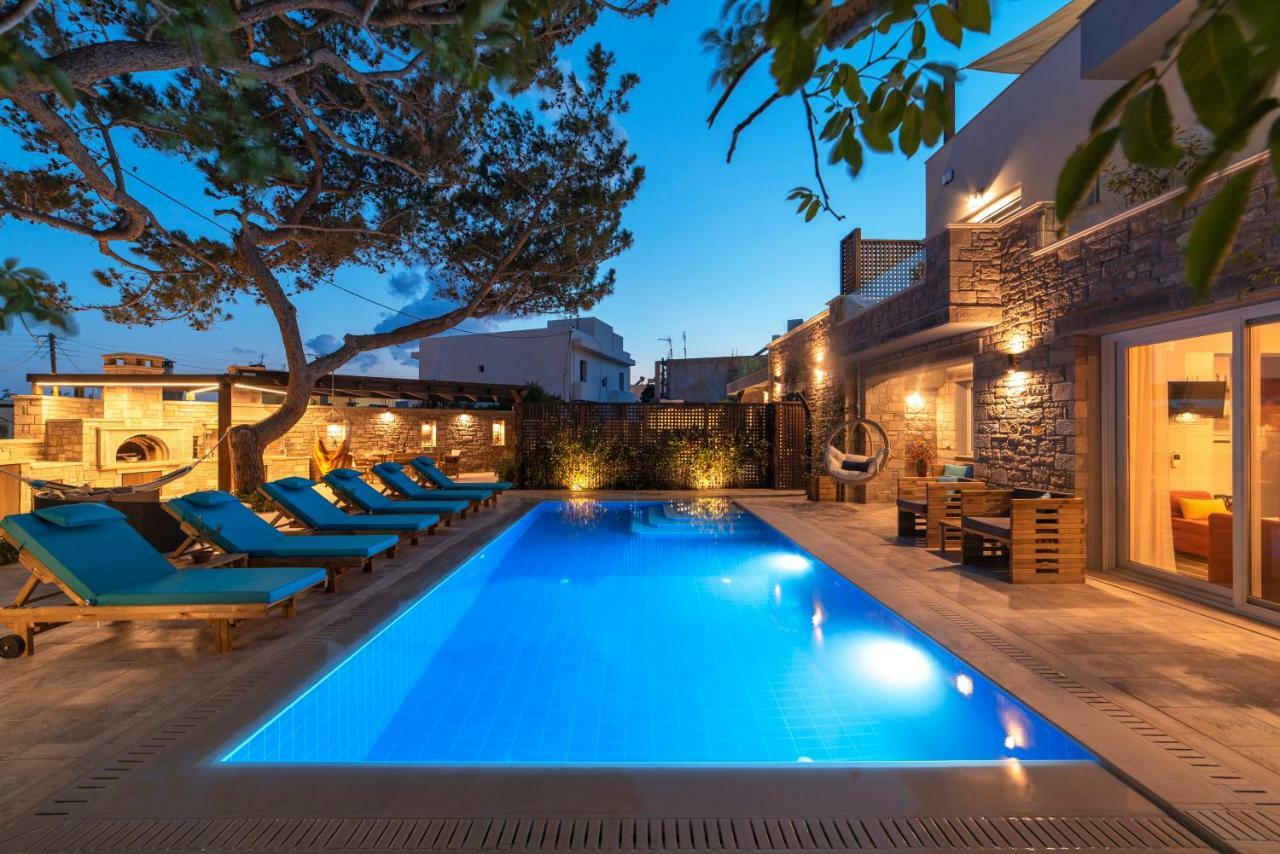 Paradisos Luxury Villas Next To Beach Koutsourás 外观 照片